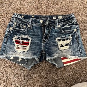 Red white & blue MissMe shorts